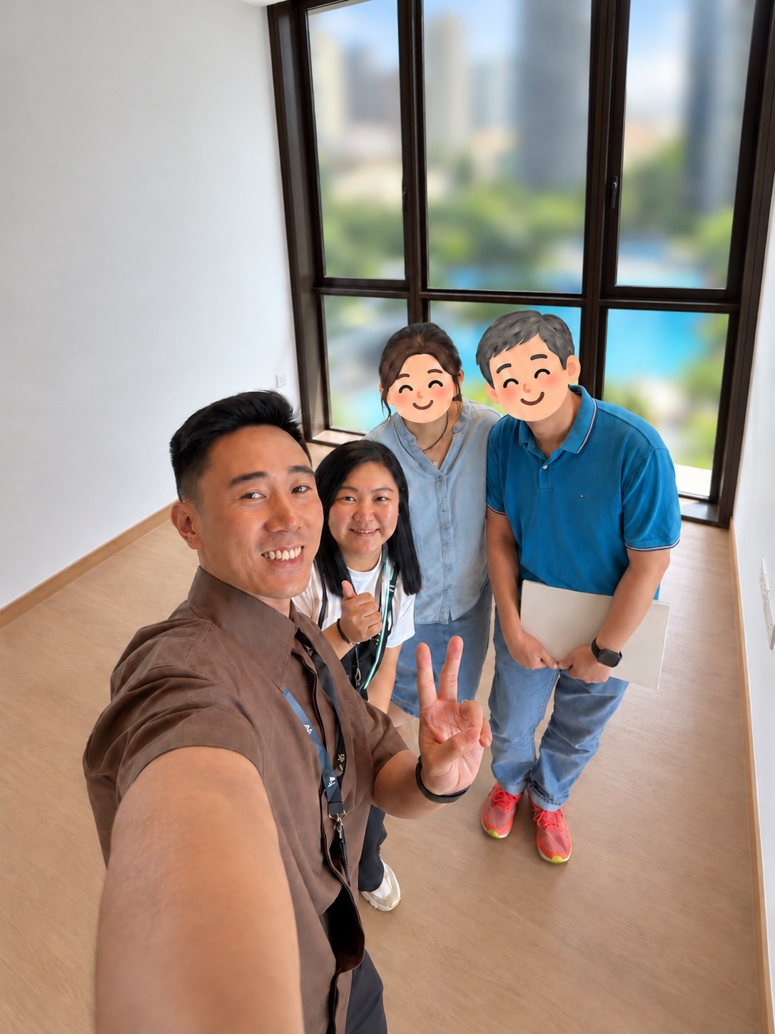 Amber Park client photo, edited for privacy and presentation